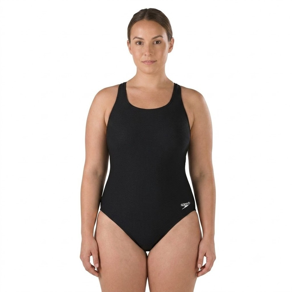 Speedo Women's Endurance Plus Super Pro Back Swimsuit Black 26